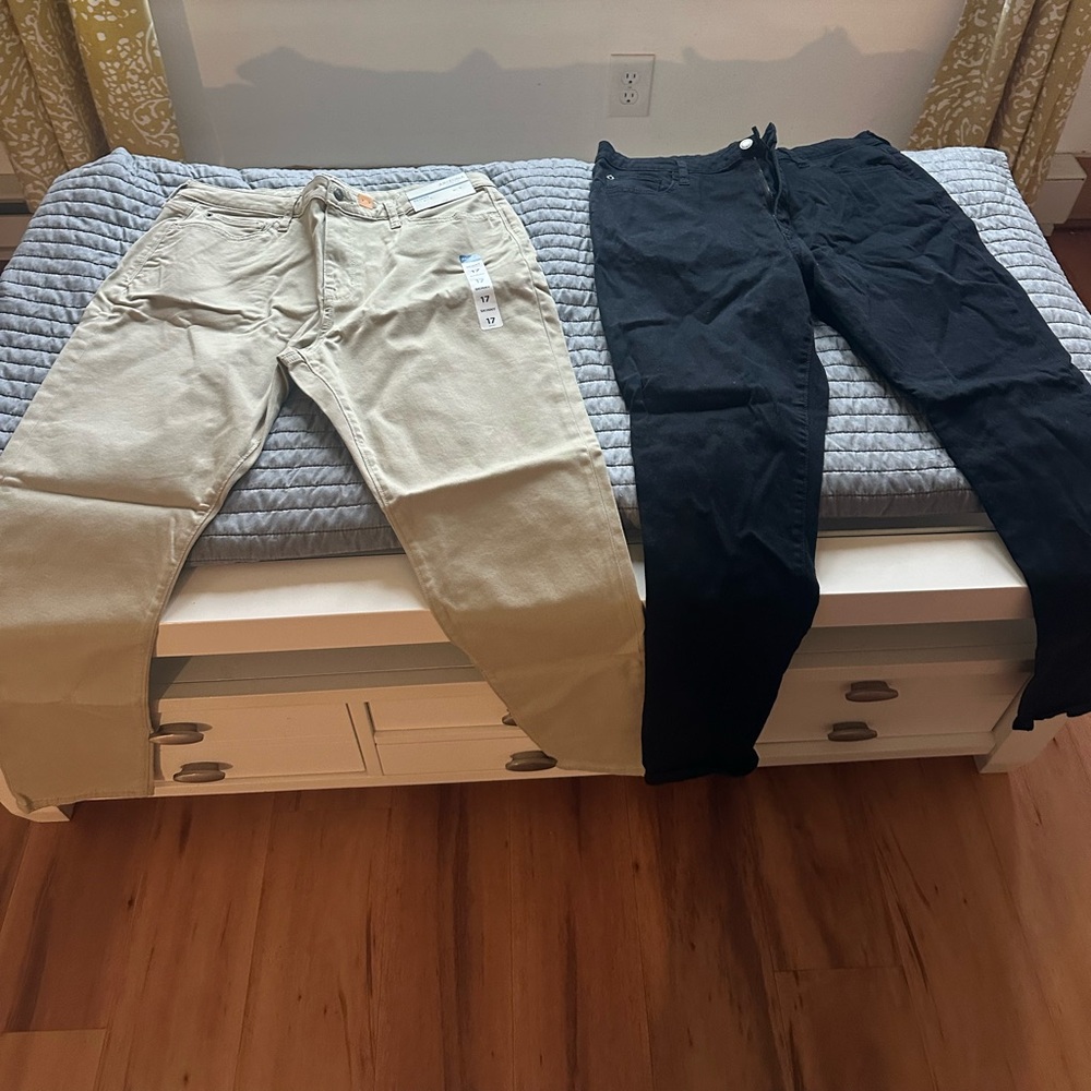 Black and Beige Pants Set